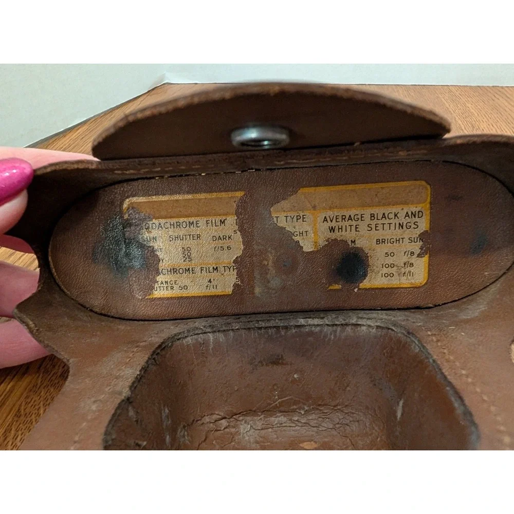 Kodak vintage Leather Camera Case For Pony 828